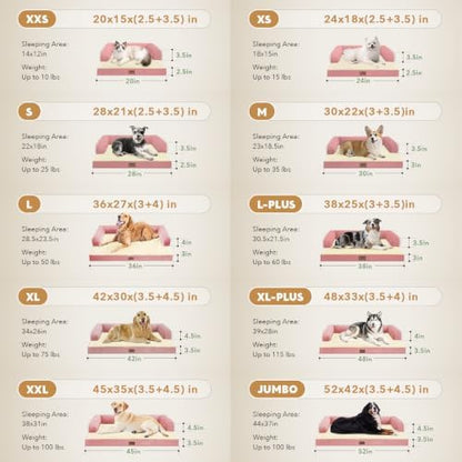 MEKIY Orthopedic Washable Dog Bed with Bolster for Medium to Large Dogs - Image 6