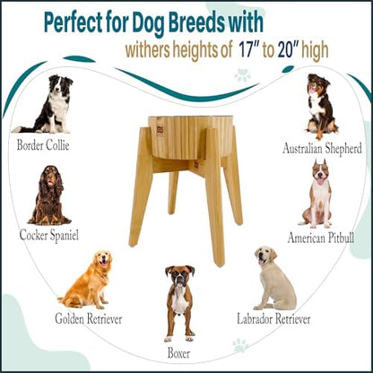 Slow Feeder Dog Bowl for Large Dogs - Elevated Food Stand, Collapsible - Image 3