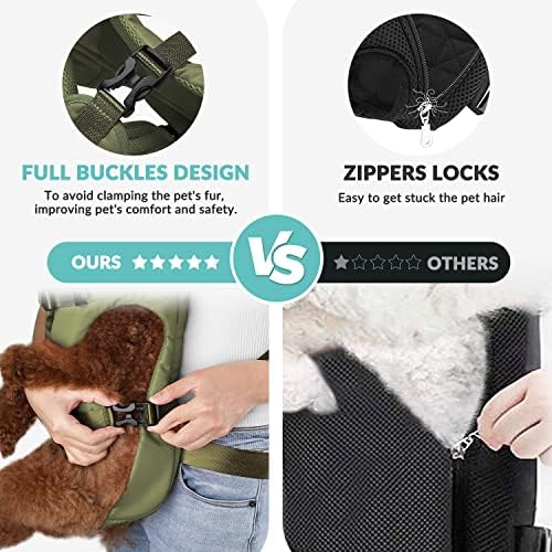 Lukovee Dog Backpack Carrier, Adjustable Front Carrier for Small Breeds - Image 6