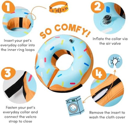 BENCMATE Inflatable Dog Cone Collar Alternative After Surgery XLarge - Image 2