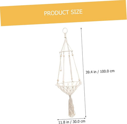 Style Handwoven Cat Hammock Bed Macrame Hanging Cat Bed for Indoor s Swing for Pets Cozy Hanging Nest for Relaxing and Lounging