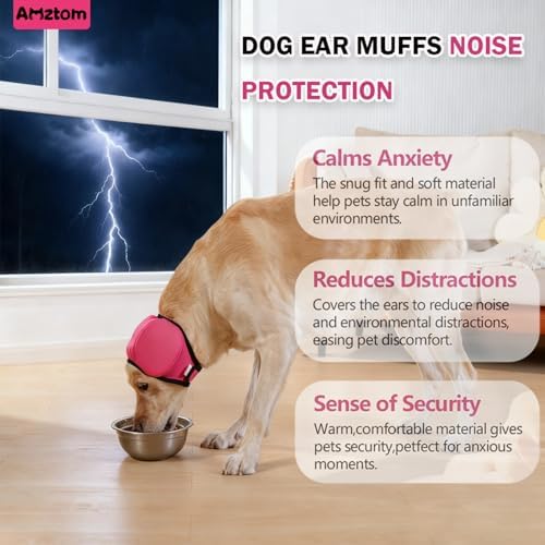 Dog Ear Covers for Grooming,Dog Ear Muffs for Bathing & Blow Drying - Image 3