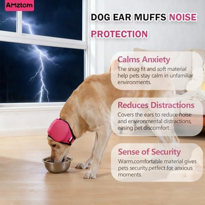 Dog Ear Covers for Grooming,Dog Ear Muffs for Bathing & Blow Drying - Image 3