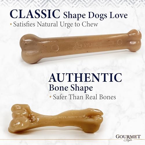 Nylabone Strong Chew Gourmet Style Dog Chew Toy Bundle, Large, 3 Count - Image 3