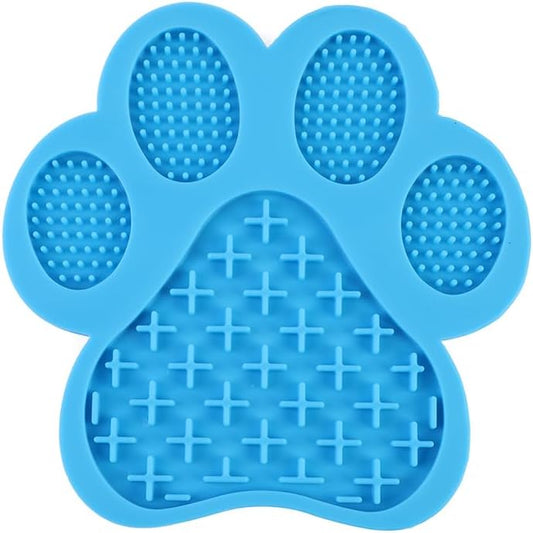Paws Licking Mats for Feeding Dog Lick Mat Dogs and Cats (Blue), Red by Unknown