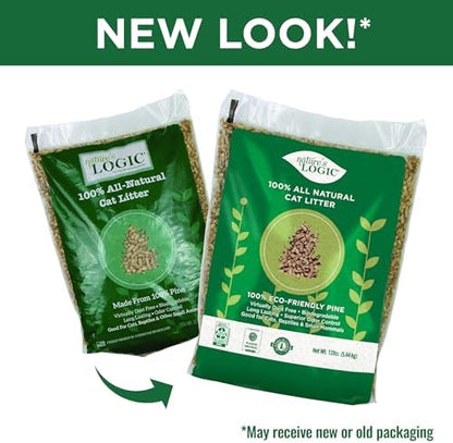 NATURE'S LOGIC Pine Pellet Cat Litter - 100% Natural - Unscented, 12 lb - Image 3