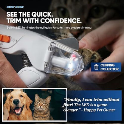 2-in-1 Dog & Cat Nail Clippers and Grinder with LED Light - Image 4