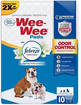 Four Paws Wee-Wee Odor Control Dog Pee Pads with Febreze Freshness by FourPaws