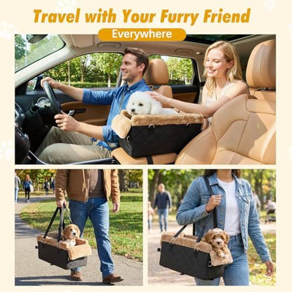 VavoPaw Center Console Dog Car Seat for Small Dogs&Cats Under 12 LBS - Image 7