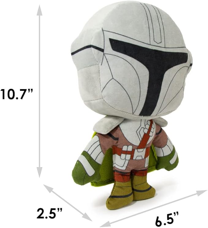 Dog Toy, Mandalorian, Plush Squeaker Star Wars The Mandalorian Standing Pose