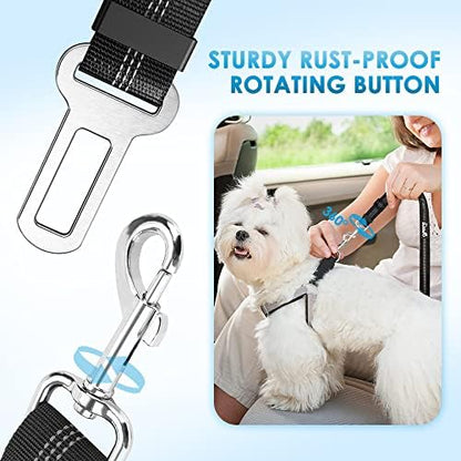 Lukovee Dog Car Seat Belt, 2 Pack, Headrest Restraint - Image 3