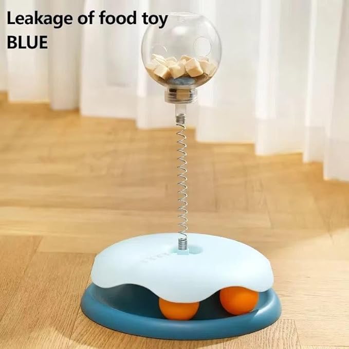 Interactive Cat Toy with Treat Dispenser – Keep Your Kitty Engaged & Rewarded! (Green)