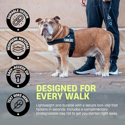 Dog Friendly Co. Poop Bag Holder for Leash, Dog Waste Bag (Grey Camo) - Image 5