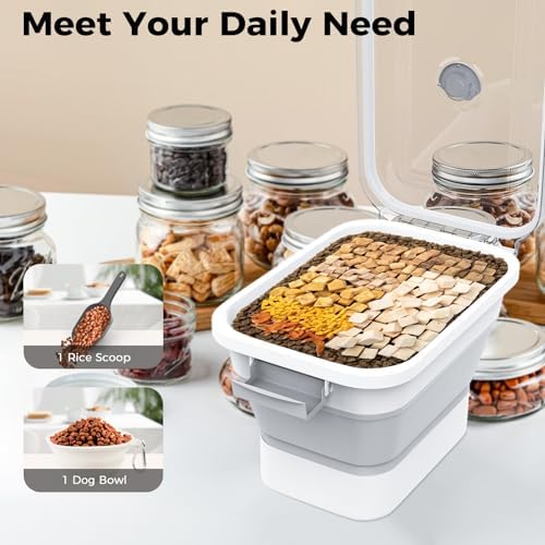 10-13Lbs Airtight Dog Food Storage Container,Collapsible Dog Food Container - Image 4