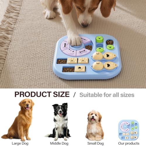 Easy-Clean Dog Puzzle Toy: 11"*11" Anti-Slip, for Small/Medium Dogs - Image 4