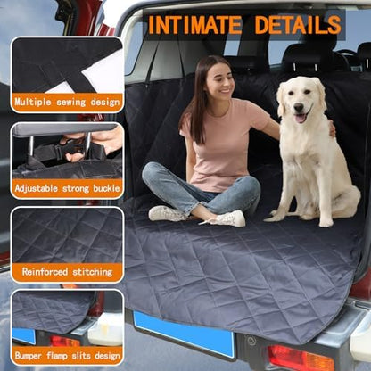 Aunginsy SUV Cargo Liner for Dogs Compatible with Toyota FJ Cruiser 2007-2021, Rear Trunk Mat Travel Nonslip Pet Cargo Boot Liner with Bumper Flap Protector Waterproof Floor Mat for Cats Accessories - Image 4