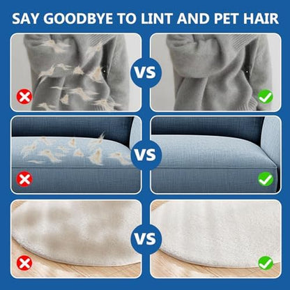 2 Packs 5-Finger Pet Hair Removal Glove,Remover Tool for Dogs Cats - Image 4