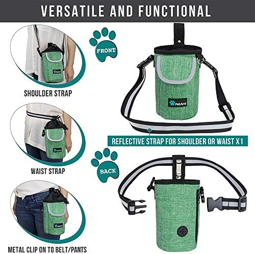 PetAmi Dog Treat Pouch, Large Hands-Free Training Bag, Green - Image 4