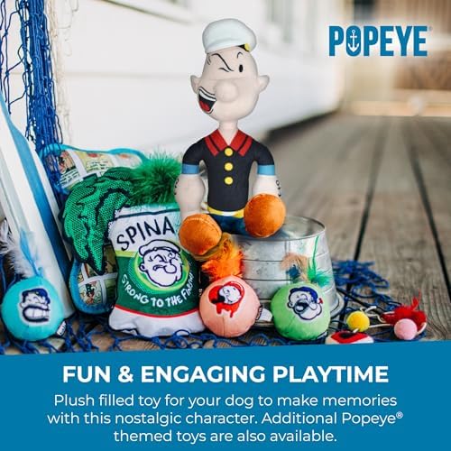 Multipet Popeye Dog Plush Toy - Toys for Dogs All Age - Extra Soft Plush - Stuffed Dog Toy for Cuddling & Playing - Cute & Tough (11") - Image 4