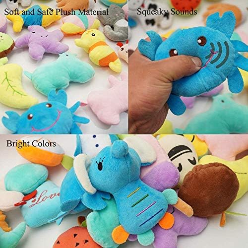 HDMOTU Pack of 26 Soft Small Medium Dog Squeaky Toys,Cute Puppy Favorite Comfortable Squeakers Toy,Multicolored for Puppy - Image 5