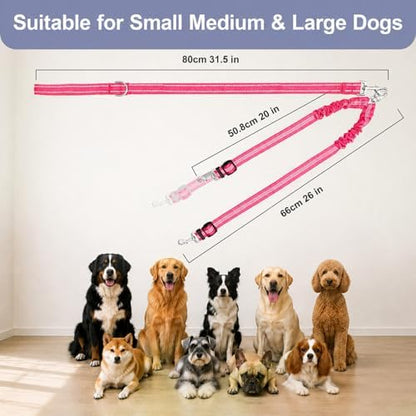 Double Dog Leash Padded Handle 360°Swivel No Tangle Dual Leash for Two Dogs - Image 7