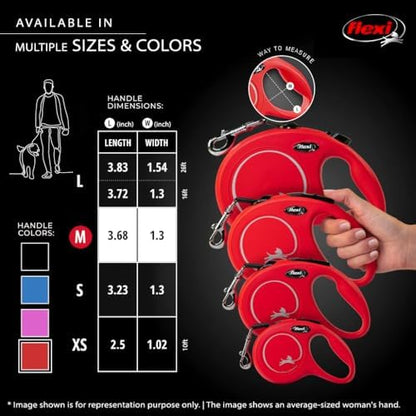 FLEXI® Classic Cord Retractable Dog Leash, Medium, 16 ft - Red - Image 6