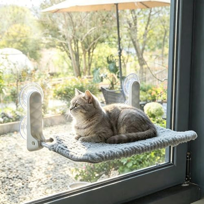 AIWIKIDE Cat Window Perch, Easy Install Bracket, Portable Wall Hammock for Indoor Cat, Light Blue by AIWIKIDE