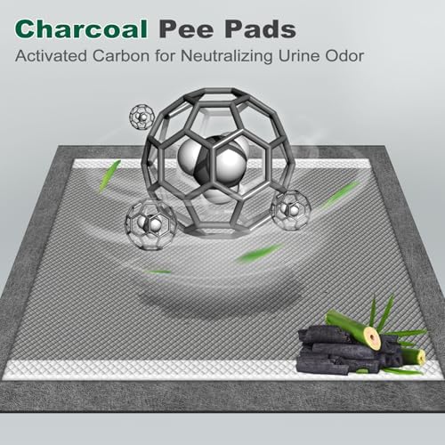 MIZOK Pee Pads for Dogs Charcoal Disposable No Leak Large 28x30in 30Ct - Image 2