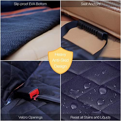 Luxury Dog Car Seat Cover for Back Seat Breathable Mesh Window Dog Hammock for Car 4-Layer Heavy Duty Waterproof Pet Seat Protector Scratch-Proof Car Seat Cover Perfect for Family Road Trips - Image 6