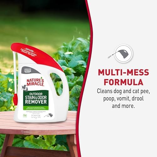 Nature's Miracle Outdoor Pet Stain & Odor Remover, 64 oz Flip & Go Sprayer - Image 4