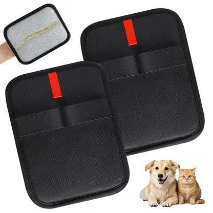 2-Pack Pet Hair Removal Glove for Cats & Dogs, 2025 Upgraded Five-Finger Electrostatic Pet Hair Remover Gloves, Reusable and Washable Fur Remover Tool for Carpet, Couch, Clothing, Car Seat
