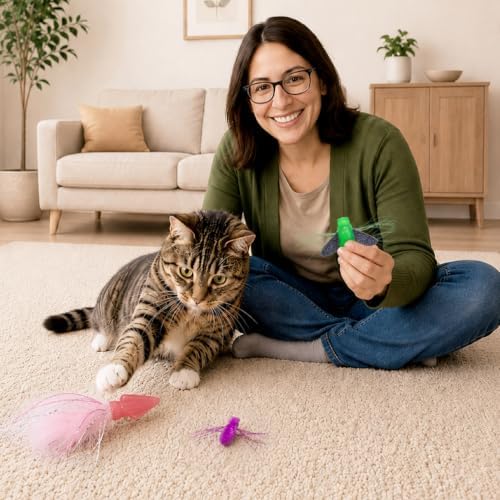 Catstages Squish Prey Cat Toys for Cats & Kittens, Multi-Textured Soft & Squishy for Bat & Carry, Catnip Infused, 2–5" Long, 3-Pack (Squid, Spider, Fly) - Image 6