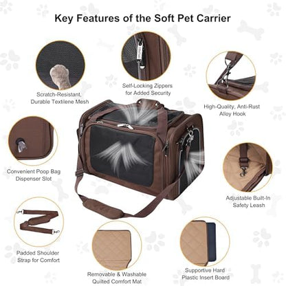 EliteField Deluxe Soft Pet Carrier for Cats and Dogs (3-Year Warranty) - Image 5
