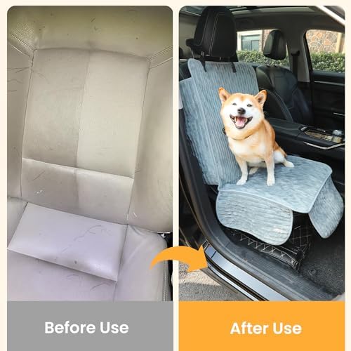 Dog Car Seat Cover, Waterproof Non-Slip Pet Mat, Bluegrey Front Seat - Image 6