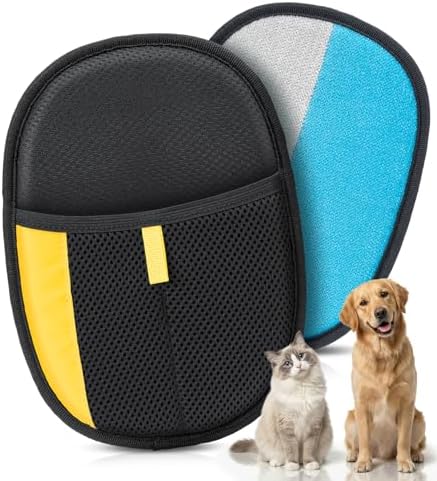 Pet Hair Removal Glove for Dogs & Cats - Upgraded Reusable Electrostatic Pet Hair Glove, Pet Hair Remover Tool for Laundry, Couch, Carpet & Car Seat, Gentle Grooming Mitt by Unknown