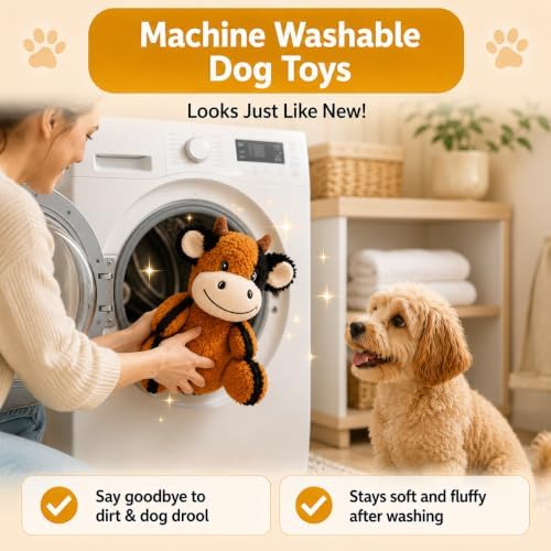 Drmstow 3-Pack Squeaky Plush Dog Toys for Small and Medium Dogs - Image 7