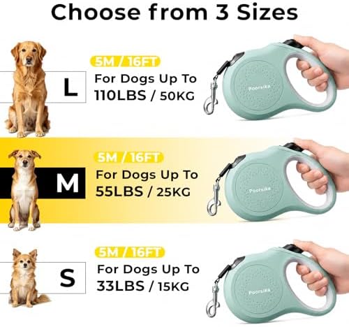 Retractable Dog Leash 16ft for Small & Medium Dogs Up to 55 lbs - Image 6