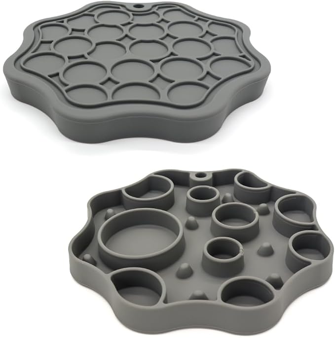 Dog Slow Feeder, Moon Dual-Sided Pet Feeding Bowl, Food-Grade Silicone, Slow Feed & Lick-Friendly Design, Easy to Clean, Anti-Slip, Durable & Safe for Cats and Dogs Cloud