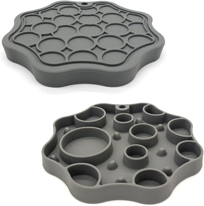 Dog Slow Feeder, Moon Dual-Sided Pet Feeding Bowl, Food-Grade Silicone, Slow Feed & Lick-Friendly Design, Easy to Clean, Anti-Slip, Durable & Safe for Cats and Dogs Cloud