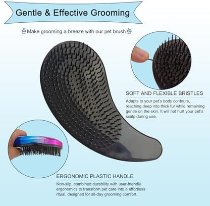 Gentle Grooming Puppy Brush with Gift Box (Gradient Color) - Image 3