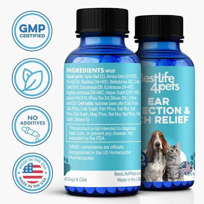 BestLife4Pets Itch Relief and Ear Infection for Dogs & Cats - 400 Pills - Image 2