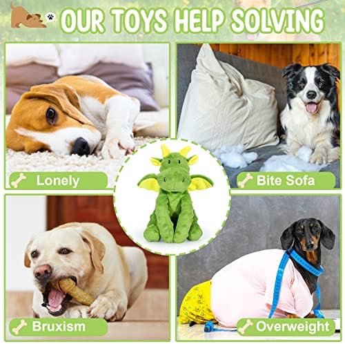 Letsmeet Squeaky Dog Toy with Crinkle Paper, Soft Puppy Teething Toys to Relieve Boredom, Interactive Plush Chew Toys for Small & Medium Dogs - Image 5