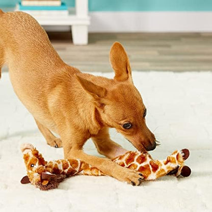 SPOT Skinneeez Giraffe 14 Inch Stuffing-Free Plush Squeaky Dog Toy – Soft Interactive Chew Toy for Small and Medium Dogs – Mess-Free Play for Light & Moderate Chewers - Image 4