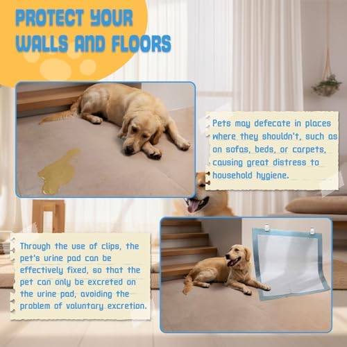 Dog Pee Pad Holder cilps for Indoor Potty Training, Leg Lifting Puppies - Image 6