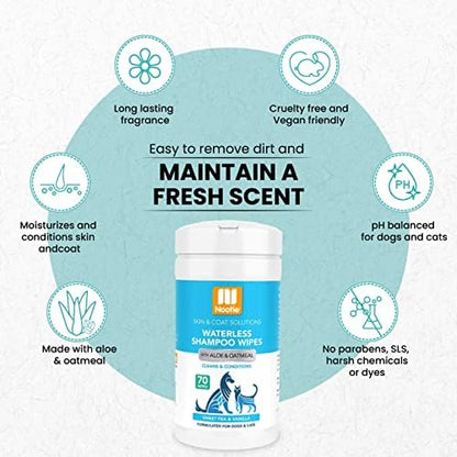 Nootie Waterless Shampoo Wipes, Sweet Pea Vanilla, Easy to Use - Image 4