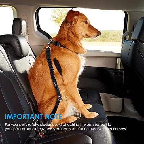 URPOWER Retractable Dog Seat Belt, Adjustable Safety Belt, 2 Pack - Image 2
