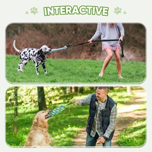 Dog Bungee Toy 5.2ft for Medium Dogs,Interactive Dog Tug of War Toys Set, Bungee Tether Set with Rope & Ball for Hanging on Trees, Doors,Not for Aggressive Chewers - Image 6