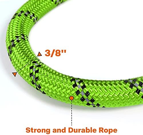 Taglory Rope Dog Leash for Small Medium Dogs, 6 FT Padded Handle, Green - Image 3