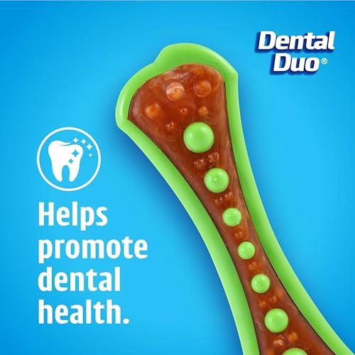 Hartz Chew 'n Clean Dental Duo Dog Treat & Chew Toy, Color Varies, Extra Small, 6 Count - Image 2