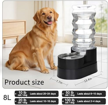RIZZARI 8L Elevated Dog Waterer: Comfort Height Design - Image 2